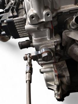 Preview: Ölzulaufleitung mit Adapter für Kettenspanner Garrett / Pulsar GT28 ,GT30 ,GT35 ,GTX28 ,GTX30, GTX35